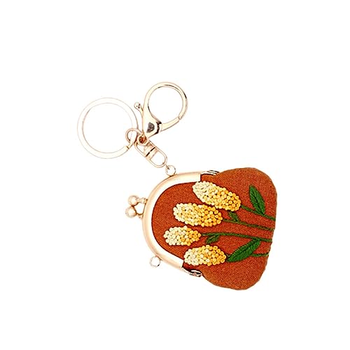 VILLCASE 1 Satz Diy mit Rahmen und Zubehör Komplettes Starter Kit für Anfänger für Frauen und Mädchen Anleitung und Muster Blumenstil von VILLCASE
