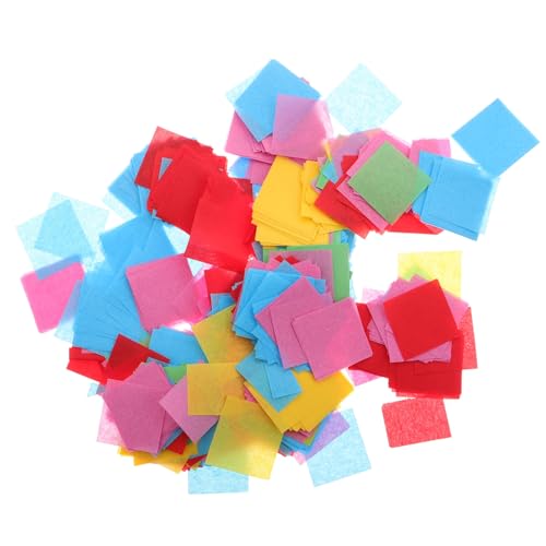 VILLCASE 1 Satz Farbige Tissue Papier Konfetti Quadrate für Bastelprojekte für Hochzeiten Geburtstagsfeiern und Kreative Dekorationen VILLCASE 1 Satz Farbige Tissue Papier Konfetti Quadrate für Bastelprojekte für Hochzeiten Geburtstagsfeiern und Kreative Dekorationen von VILLCASE