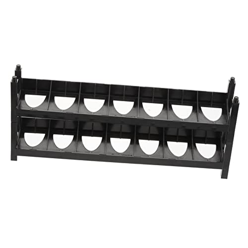 VILLCASE 1 Satz Farbregal Aufbewahrungsstand Pigmenthalter Für Acrylfarben Praktischer Organizer Für Malzimmer Schlafzimmer Und Schule Und Langlebig Platzsparend 2 Stück von VILLCASE