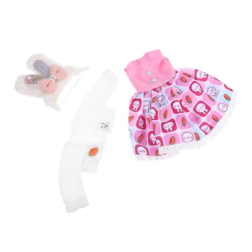 VILLCASE 1 Satz Gemeinsame Puppenkleidung Puppenzubehör bjd Puppen Kleidung Minipuppenkleidung Puppen-Outfits Babypuppen -Outfits Puppenkleidung BJD Dolls Kleid kurzer Plüsch von VILLCASE