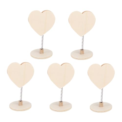 VILLCASE 1 Satz Geschäftskartenhalter Bürodekorationen Visitenkarten Halterung Holzaufsteller Herzdekoration Clips Für Die Tischdekoration Cliphalter Selber Machen Hölzern Beige 5 Stück VILLCASE 1 Satz Geschäftskartenhalter Bürodekorationen Visitenkarten Halterung Holzaufsteller Herzdekoration Clips Für Die Tischdekoration Cliphalter Selber Machen Hölzern Beige 5 Stück von VILLCASE