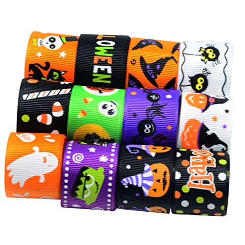 VILLCASE 1 Satz Halloween-band Halloween-spinnennetz Halloween-papier Band Umwickeln Halloween Haarschmuck Geschenkband Halloween Halloween-ripsband Halloween-musterband Textil- 12 Stück VILLCASE 1 Satz Halloween-band Halloween-spinnennetz Halloween-papier Band Umwickeln Halloween Haarschmuck Geschenkband Halloween Halloween-ripsband Halloween-musterband Textil- 12 Stück von VILLCASE