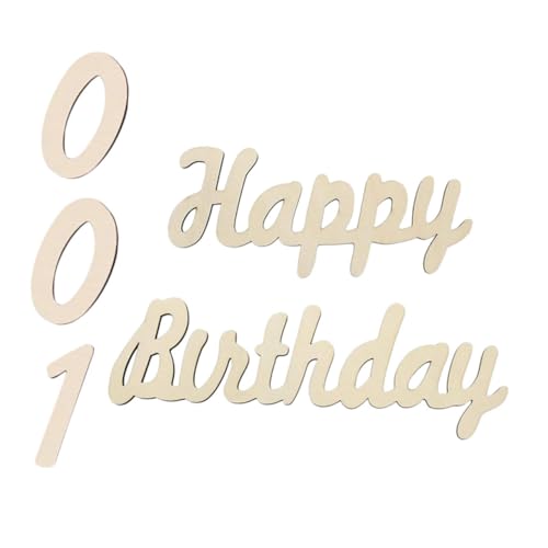VILLCASE 1 Satz Holz Happy Birthday Schild Dekoration für Babyfeier Wiederverwendbare Holzbuchstaben und Zahlen für Kreative Partygestaltung Natürliche Holzästhetik für Besondere Anlässe VILLCASE 1 Satz Holz Happy Birthday Schild Dekoration für Babyfeier Wiederverwendbare Holzbuchstaben und Zahlen für Kreative Partygestaltung Natürliche Holzästhetik für Besondere Anlässe von VILLCASE
