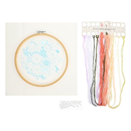 VILLCASE 1 Satz Kreuzstich Set für Anfänger Diy Stickerei Materialpaket mit Blumenmuster Starter Kit für Erwachsene Farbiger Fäden und Anleitung für Kreative Handarbeiten und Entspannung VILLCASE 1 Satz Kreuzstich Set für Anfänger Diy Stickerei Materialpaket mit Blumenmuster Starter Kit für Erwachsene Farbiger Fäden und Anleitung für Kreative Handarbeiten und Entspannung von VILLCASE