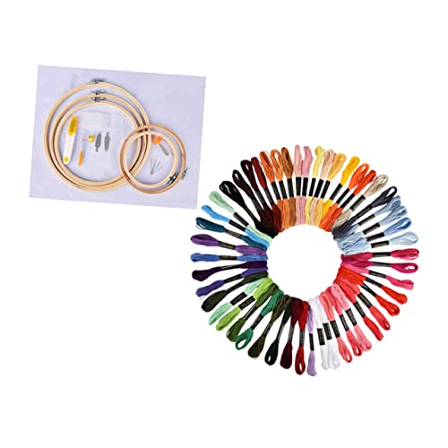 VILLCASE 1 Satz Kreuzstich für Anfänger Farben Stickgarn Holzrahmen Diy Stickerei Zubehör für Kreative Handarbeiten und Bastelprojekte Schere und Nadeln VILLCASE 1 Satz Kreuzstich für Anfänger Farben Stickgarn Holzrahmen Diy Stickerei Zubehör für Kreative Handarbeiten und Bastelprojekte Schere und Nadeln von VILLCASE