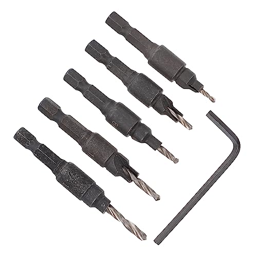 VILLCASE 1 Satz Lochsäge Bit Für Senkerbohrer Extraktor Schlüssel Holzbearbeitung Fliesenbohrer Lochschneider Zimmerei-lochöffner Hochgeschwindigkeitsstahl Black 6 Stück VILLCASE 1 Satz Lochsäge Bit Für Senkerbohrer Extraktor Schlüssel Holzbearbeitung Fliesenbohrer Lochschneider Zimmerei-lochöffner Hochgeschwindigkeitsstahl Black 6 Stück von VILLCASE