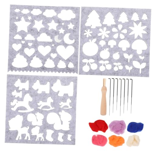 VILLCASE 1 Satz Nadelfilz mit Wollfilz Vorlagen Praktische Diy Stanzschablonen für Kreative Filzprojekte für Anfänger und mit Kindern Robust und Langlebig VILLCASE 1 Satz Nadelfilz mit Wollfilz Vorlagen Praktische Diy Stanzschablonen für Kreative Filzprojekte für Anfänger und mit Kindern Robust und Langlebig von VILLCASE
