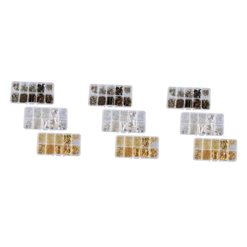 VILLCASE 1 Satz Ohrringe Zubehör Selber Machen Set Zur Herstellung Von Ohrringen Für Silber Ergebnisse Verschlüsse Schließe Schmuckmaterial Diy Schmuck Ohrenschmuckzubehör 3boxen von VILLCASE