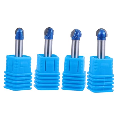 VILLCASE 1 Satz Rand Trimmer Messerkopf Rundes Nasengebiss Nasenende Fräser Kugelnase Router-bit Holzbearbeitungsschneider Doppelflöte Gebiss Klinge Yg6-legierung 4 Stück VILLCASE 1 Satz Rand Trimmer Messerkopf Rundes Nasengebiss Nasenende Fräser Kugelnase Router-bit Holzbearbeitungsschneider Doppelflöte Gebiss Klinge Yg6-legierung 4 Stück von VILLCASE