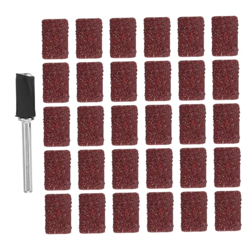 VILLCASE 1 Satz Sandstoffpolierkopf Trommelschleifer Schleifzubehör Schleifenbänder Für Elektrowerkzeuge Trommelschleifer Schleifhülsen Schleiftrommel-kit Mini Schleifenhülsen Sandpapier von VILLCASE