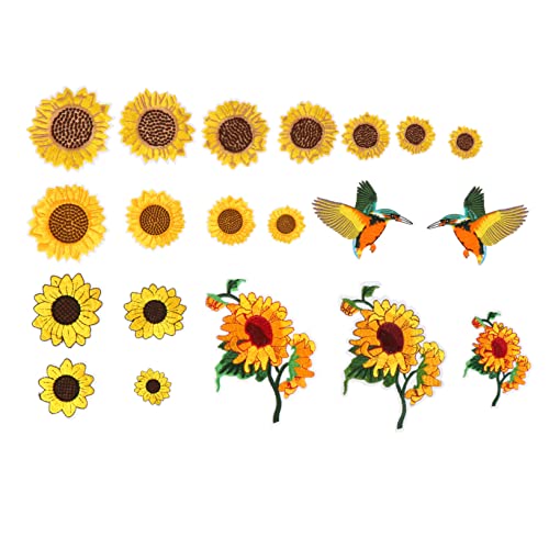 VILLCASE 1 Satz Sonnenblumen Tuch Aufkleber Blumenaufkleber Sonnenblumen-applikationen Beemysafe Trendy Clothes Bügeleisen Applikation Nähen Sonnenblumen-flicken Zum Aufbügeln 20 Stück VILLCASE 1 Satz Sonnenblumen Tuch Aufkleber Blumenaufkleber Sonnenblumen-applikationen Beemysafe Trendy Clothes Bügeleisen Applikation Nähen Sonnenblumen-flicken Zum Aufbügeln 20 Stück von VILLCASE