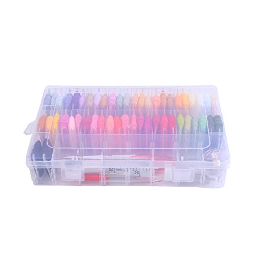VILLCASE 1 Satz Stickgarn mit Zubehörteilen und Aufbewahrungsbox Stickwerkzeuge für Diy Nähprojekte für Frauen und Mädchen VILLCASE 1 Satz Stickgarn mit Zubehörteilen und Aufbewahrungsbox Stickwerkzeuge für Diy Nähprojekte für Frauen und Mädchen von VILLCASE