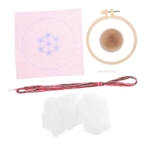VILLCASE 1 Satz Stickmaterialpaket Nähnadelhalter Kissen Für Nadeln Nähnadelkissen Rundes Nadelkissen Sticknadelkissen Nadelkissen Zum Nähen Niedlich Nadelhalter Nähen Plastik Rot von VILLCASE