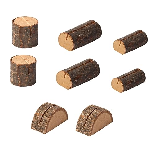 VILLCASE 1 Satz Teiliges Holz Kartenhalter Für Fotos Im Rustikalen Stil Tischkartenhalter Für Büro Wohnzimmer Und Robuste Und Langlebige Fotohalter Aus Hochwertigem Stück von VILLCASE