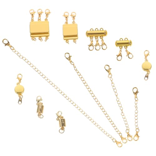 VILLCASE 1 Satz Verlängerbaren Halskettenverschlüssen für Mehrschichtige Looks Reihige und Reihige Schmuckverschlüsse Robustem für Diy und Armbänder von VILLCASE