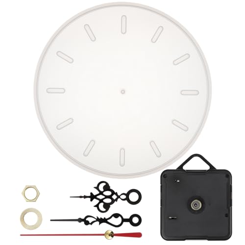 VILLCASE 1 Set Uhr Silikon Harz Flüssige Form, Uhr Silikonform Epoxidharz mit Uhr Bewegung Ersatz Teile, Uhr Resin Formen für DIY Wanduhr Kunst Heimdekoration von VILLCASE