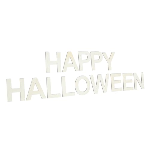 VILLCASE 1 Set Halloween-holzscheiben-ausschnitte, Halloween-diy-basteldekorationen, Blanke Hängende Geschenkanhänger, Ornamente Für Kinder, Partygeschenkzubehör, Beige VILLCASE 1 Set Halloween-holzscheiben-ausschnitte, Halloween-diy-basteldekorationen, Blanke Hängende Geschenkanhänger, Ornamente Für Kinder, Partygeschenkzubehör, Beige von VILLCASE