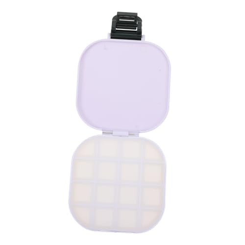 VILLCASE 1 Stück Box Mit 16 Pigmenttönen Feuchtigkeitsspendende Farbaufbewahrungsbehälter Malbehälter Leere Aquarellpalette Dose Pigment Organizer Pailletten von VILLCASE