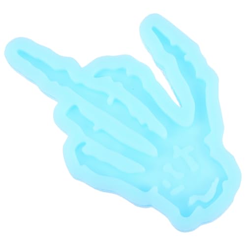 VILLCASE 1 Stück Schlüsselanhänger Gießform für Diy Bastelprojekte Halloween Geist Klaue Schlüsselring Form Wiederverwendbar Flexibel und Einfach zu Reinigen von VILLCASE