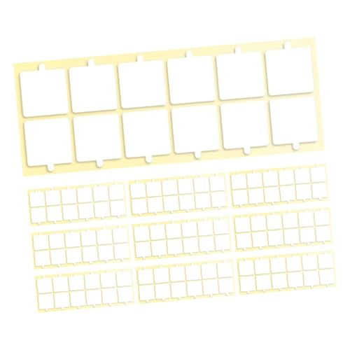 VILLCASE 10 Blatt Akustik Pads Abnehmbares Transparentes Doppelseitiges Klebeband für Schallisolierung von Schaumstoffpanelen und Aufnahmeräumen von VILLCASE