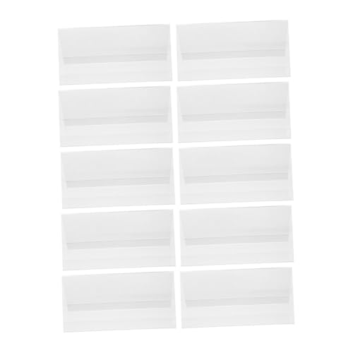 VILLCASE 10 Stück Acryl Tischaufsteller V Form Doppelseitige Namensschilder für Büro Konferenzen und Veranstaltungen Robust und Leicht Einfach zu Reinigen von VILLCASE