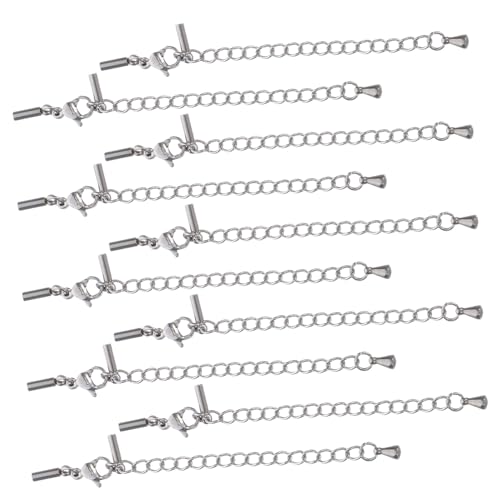 VILLCASE 10 Stück Armbandverlängerung: Halsketten-schmuckverlängerungskette Mit Karabinerverschlüssen Für Diy-halsketten Und Armbänder, Diy-bastelprojekte von VILLCASE
