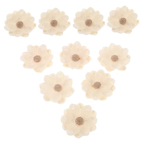 VILLCASE 10 Stück Dekorative Stoffblumen für Hochzeiten Diy Bastelprojekte Vintage Wohnaccessoires Langlebige und Vielseitige Verwendung von VILLCASE