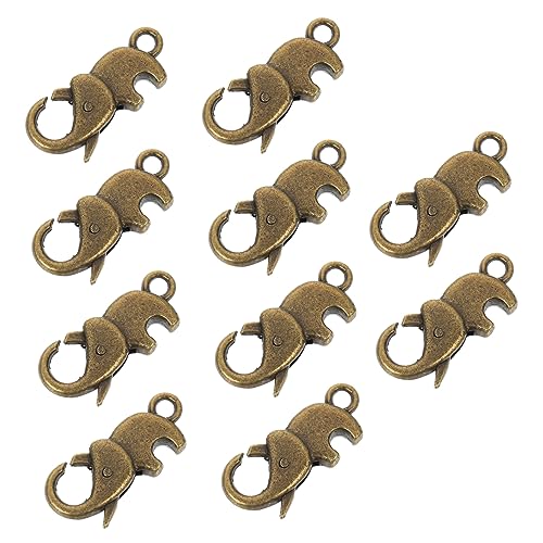 VILLCASE 10 Stück Diy Karabinerverschlüsse für Schlüsselanhänger und Schmuckherstellung Leichte und Praktische Verbindungselemente für Armbänder und Taschen für Kreative Bastelprojekte VILLCASE 10 Stück Diy Karabinerverschlüsse für Schlüsselanhänger und Schmuckherstellung Leichte und Praktische Verbindungselemente für Armbänder und Taschen für Kreative Bastelprojekte von VILLCASE