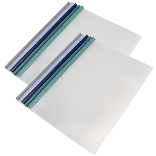 VILLCASE 10 Stück Dokumentenordner Teilig Transparenter Schiebebinder mit Stabiler Konstruktion und Großem Stauraum für Büro und Studium Hält Ihre Unterlagen Organisiert und Ermöglicht von VILLCASE