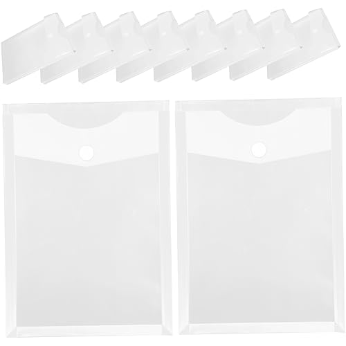 VILLCASE 10 Stück Dokumentenordner Transparent Aktenmappen mit Druckknopf für Schule und Büro Robuste Aufbewahrungstaschen Material für Dokumente und Stationery VILLCASE 10 Stück Dokumentenordner Transparent Aktenmappen mit Druckknopf für Schule und Büro Robuste Aufbewahrungstaschen Material für Dokumente und Stationery von VILLCASE