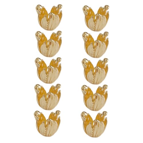 VILLCASE 10 Stück Legierungs Blumencharms für Diy Schmuckherstellung Perlenkappen für Armbänder und Ohrringe Zubehör für Einzigartige Designs VILLCASE 10 Stück Legierungs Blumencharms für Diy Schmuckherstellung Perlenkappen für Armbänder und Ohrringe Zubehör für Einzigartige Designs von VILLCASE