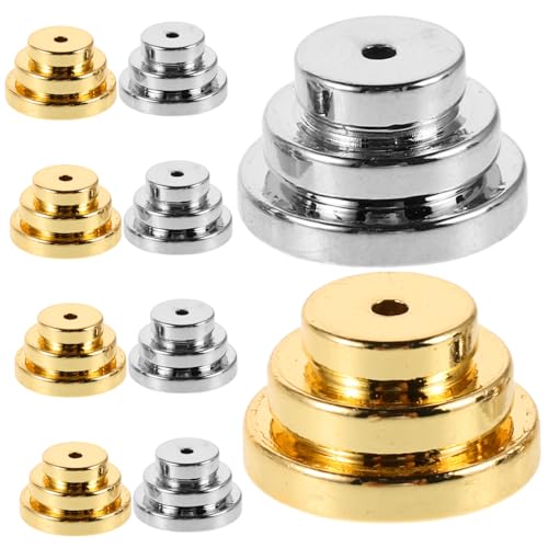 VILLCASE 10 Stück Ohrring-heberverschlüsse Aus Metall: 3-lagige Ohrsteckerhalter – 0,31 X 0,12 Zoll Anti-drop-stützen Für Schwere Ohrringe – Dics Locking Stud Backers VILLCASE 10 Stück Ohrring-heberverschlüsse Aus Metall: 3-lagige Ohrsteckerhalter – 0,31 X 0,12 Zoll Anti-drop-stützen Für Schwere Ohrringe – Dics Locking Stud Backers von VILLCASE