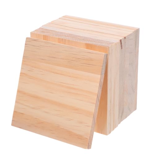 VILLCASE 10 Stück Quadratische Holzplatten Naturbelassen Robuste Holzblöcke für Diy Bastelprojekte für Gravur Pyrographie und Malerei Platzsparend und Vielseitig Einsetzbar VILLCASE 10 Stück Quadratische Holzplatten Naturbelassen Robuste Holzblöcke für Diy Bastelprojekte für Gravur Pyrographie und Malerei Platzsparend und Vielseitig Einsetzbar von VILLCASE
