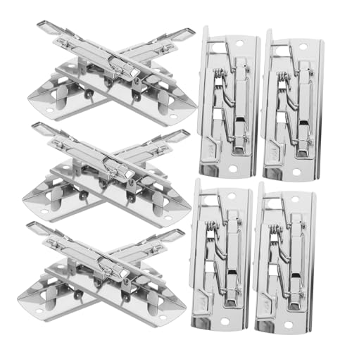 VILLCASE 10 Stück Silberne Hochhalte Clip Klammern Robuste Metall Dokumentenklammer mit Einstellbarem Griff und Federbelastung für Büro und Schule VILLCASE 10 Stück Silberne Hochhalte Clip Klammern Robuste Metall Dokumentenklammer mit Einstellbarem Griff und Federbelastung für Büro und Schule von VILLCASE