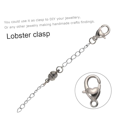 VILLCASE 10 Stück Teiliges Herzform Karabinerhaken in Silber Langlebige Legierung Lobster Verschlüsse für Schlüsselanhänger Taschen und Schmuckherstellung für DIY Charms und Bastelprojekte von VILLCASE