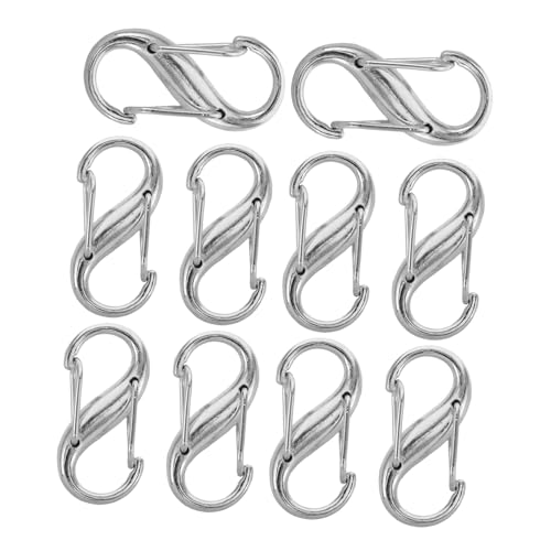 VILLCASE 10 Stück Teiliges Metallkette Taschenversteller aus Robustem Zinklegierungs Metall Verstellbare Schnalle für Handtaschen Schulterriemen Einfach zu Kürzen und Reparieren VILLCASE 10 Stück Teiliges Metallkette Taschenversteller aus Robustem Zinklegierungs Metall Verstellbare Schnalle für Handtaschen Schulterriemen Einfach zu Kürzen und Reparieren von VILLCASE