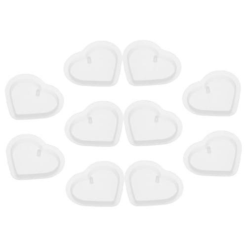 VILLCASE 10 Stück Teiliges Silikonform Herzform Epoxidharz Gießform für Diy Schlüsselanhänger Anhänger Schmuckherstellung Vielseitig Langlebig Einfach zu Entformen Kreative Bastelsets VILLCASE 10 Stück Teiliges Silikonform Herzform Epoxidharz Gießform für Diy Schlüsselanhänger Anhänger Schmuckherstellung Vielseitig Langlebig Einfach zu Entformen Kreative Bastelsets von VILLCASE