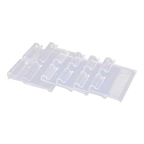 VILLCASE 10 Stück Teiliges Transparentes PVC Preisschild Langlebiger Kunststoff etikettenhalter Einsetzbar für Supermarkt Einzelhandel Ladengeschäft Temperaturbeständig Einfache von VILLCASE