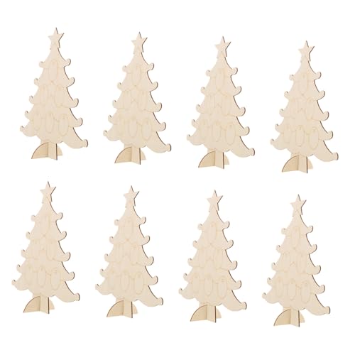 VILLCASE 10 Stück Weihnachtsbaum Holzanhänger zum Bemalen Kleine Naturbelassene Holzornamente für Diy Kinderfreundliche Robuste Holzstücke als Weihnachtsbaumschmuck und Dekoration VILLCASE 10 Stück Weihnachtsbaum Holzanhänger zum Bemalen Kleine Naturbelassene Holzornamente für Diy Kinderfreundliche Robuste Holzstücke als Weihnachtsbaumschmuck und Dekoration von VILLCASE