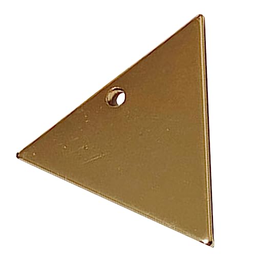 VILLCASE 10 Stücke Goldene Schmuck Herstellung Anhänger DIY Schmuck Herstellung Zubehör Dreieck Ohrring Zubehör Dreieck Ohrring Anhänger von VILLCASE