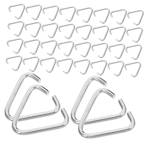 VILLCASE 100 STÜCK Dreieckige Jumping Rings aus Eisen Langlebige Offene Verbinder für Schmuckherstellung DIY Schlüsselanhänger und Anhänger Einfach zu Verwenden Stilvolle Schmuck Ösen von VILLCASE
