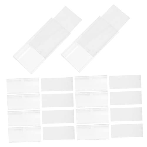 VILLCASE 100 Sätze Preisetikettenhalter aus Klarem Verschleißfestem Kunststoff mit Papier-einlagen Wiederverwendbar Sicherer Abschluss Flexibel Einsetzbar für Regale Körbe Lagerbehälter im VILLCASE 100 Sätze Preisetikettenhalter aus Klarem Verschleißfestem Kunststoff mit Papier-einlagen Wiederverwendbar Sicherer Abschluss Flexibel Einsetzbar für Regale Körbe Lagerbehälter im von VILLCASE