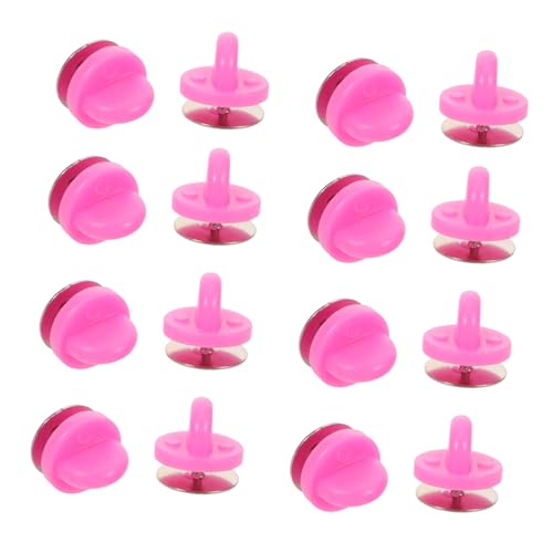VILLCASE 100 Satz Pinke Pin Backs mit Gummimanschette und Flachem Kopf Rutschfest Stabiler Halt für DIY Schmuck Anstecknadeln Abzeichen Ersatz Kompatibel mit Emaille Pins VILLCASE 100 Satz Pinke Pin Backs mit Gummimanschette und Flachem Kopf Rutschfest Stabiler Halt für DIY Schmuck Anstecknadeln Abzeichen Ersatz Kompatibel mit Emaille Pins von VILLCASE