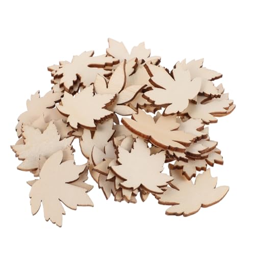 VILLCASE 100 Stück Ahornblatt Holz Ausschnitte Unbehandelte Holzblätter für Diy Bastelprojekte Tischdekoration für Herbst Erntedankfest und Hochzeiten VILLCASE 100 Stück Ahornblatt Holz Ausschnitte Unbehandelte Holzblätter für Diy Bastelprojekte Tischdekoration für Herbst Erntedankfest und Hochzeiten von VILLCASE