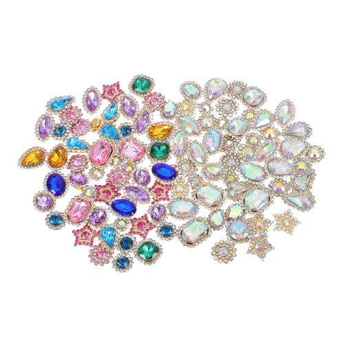 VILLCASE 100 Stück Diy Strasssteine Sonnenblumen Handnäh Rhinestones für Haarspangen Accessoires Dekorative Bastelmaterialien für Designs von VILLCASE