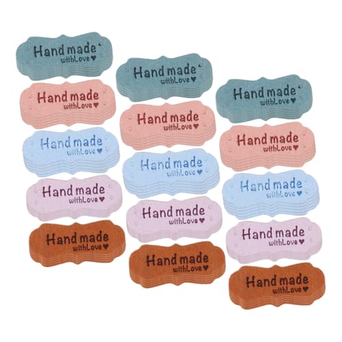 VILLCASE 100 Stück Handgefertigte Geprägte Mikrofaser Lederetiketten Namensschilder Weiche Langlebige DIY Labels für Kleidung Taschen Hüte Bastelprojekte Farben VILLCASE 100 Stück Handgefertigte Geprägte Mikrofaser Lederetiketten Namensschilder Weiche Langlebige DIY Labels für Kleidung Taschen Hüte Bastelprojekte Farben von VILLCASE