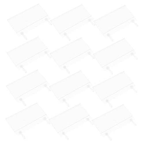 VILLCASE 100 Stück Klare PVC Preisschildhalter mit Schnappverschluss Doppelte Ösen für Sicheren Halt Transparente Preisschilderclips für Drahtregale Vielseitig Einsetzbar in Einzelhandel VILLCASE 100 Stück Klare PVC Preisschildhalter mit Schnappverschluss Doppelte Ösen für Sicheren Halt Transparente Preisschilderclips für Drahtregale Vielseitig Einsetzbar in Einzelhandel von VILLCASE