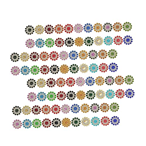 VILLCASE 14 Mm Strass-blumenknöpfe 100 Stück Kreative Knöpfe Basteln Vielseitige Kleidungsdekoration VILLCASE 14 Mm Strass-blumenknöpfe 100 Stück Kreative Knöpfe Basteln Vielseitige Kleidungsdekoration von VILLCASE