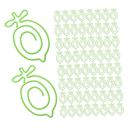 VILLCASE 100 Stück Metall Büroklammern mit Zitronenform Kleine Dekorative Draht-clips für Sicheres Organisieren von Dokumenten und Akten Vielseitige Papierklemmen für Schule und Büro VILLCASE 100 Stück Metall Büroklammern mit Zitronenform Kleine Dekorative Draht-clips für Sicheres Organisieren von Dokumenten und Akten Vielseitige Papierklemmen für Schule und Büro von VILLCASE