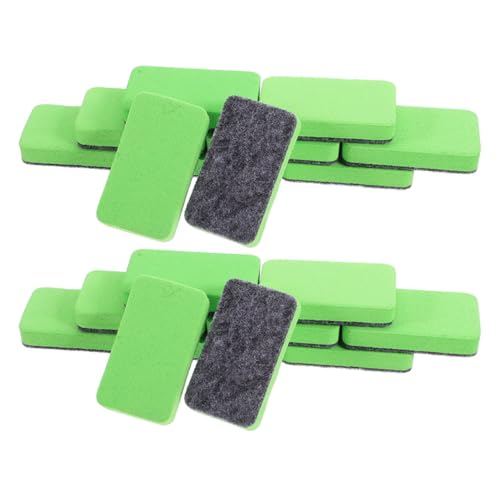 VILLCASE 100 Stück Mini Whiteboard Radiergummis Tragbare Tafelreiniger für Lehrer und Bürogebrauch Waschbare und Wiederverwendbare Wischer für Klassenzimmer und Zuhause von VILLCASE